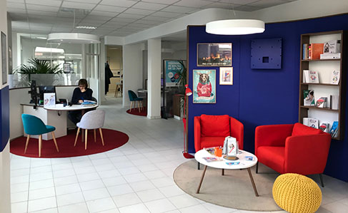 Le « Wall », point d’accueil et d’information