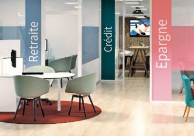 Mobiliers de bureau et supports de communication AXA