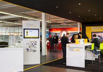Mobilier sur mesure pour les concessionnaires Renault