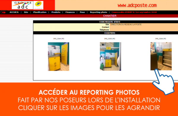Extranet reporting photos