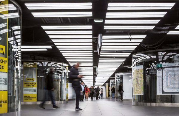 Dalles extra plates à éclairage led RATP