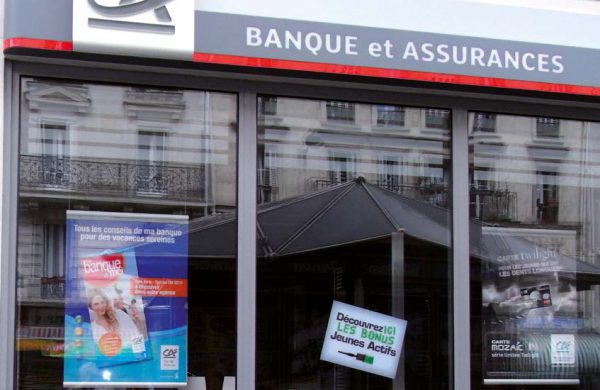 Porte-affiches led de vitrine-Crédit Agricole