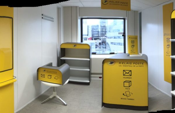 concept mobilier relais postaux La Poste
