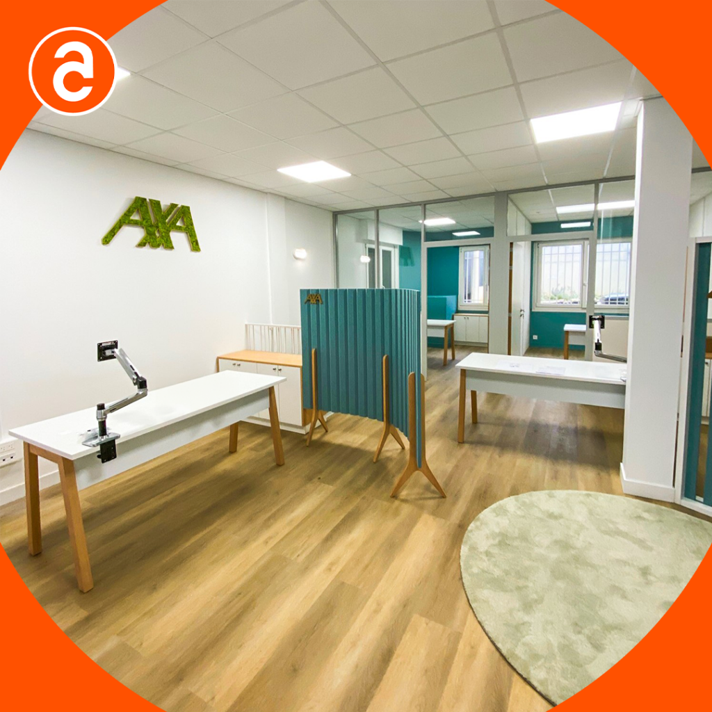 Bureaux AXA avec le nouveau concept RSE.