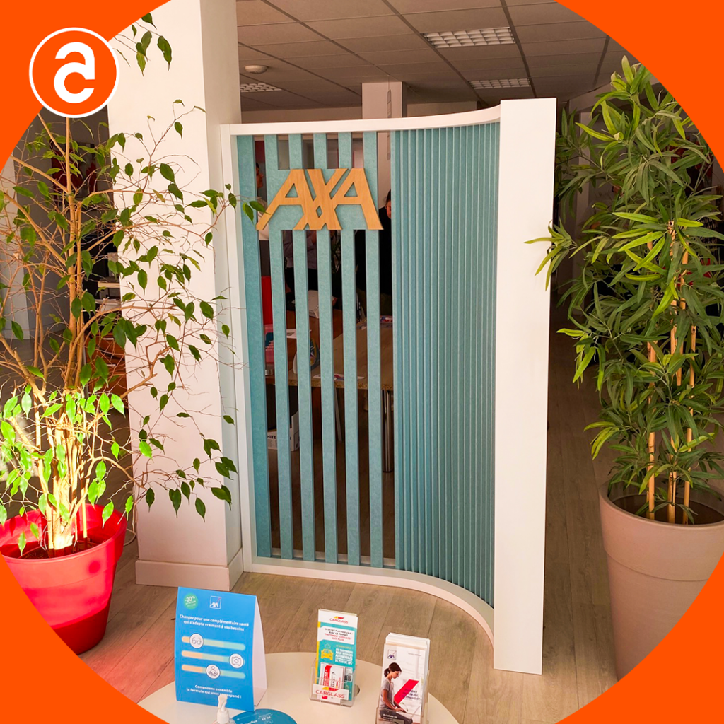 Claustra recyclée AXA.