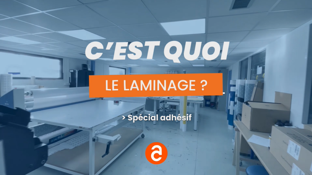 Vidéo YouTube : c'est quoi le laminage ? Spécial adhésif !