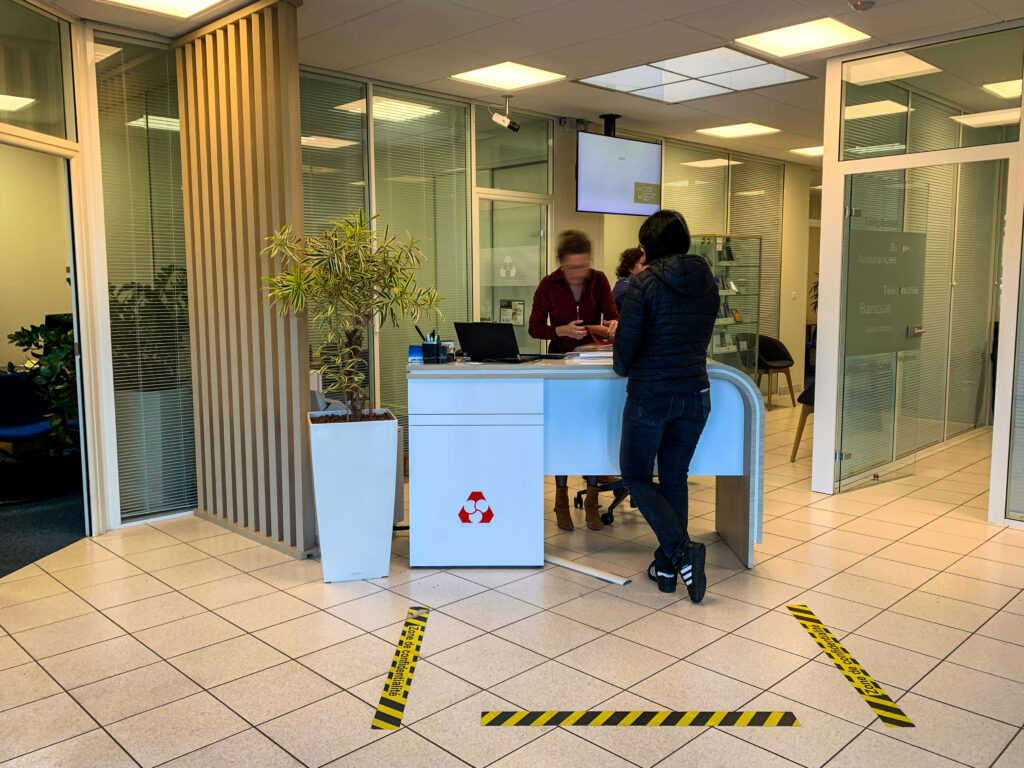 mobilier d'accueil sur mesure